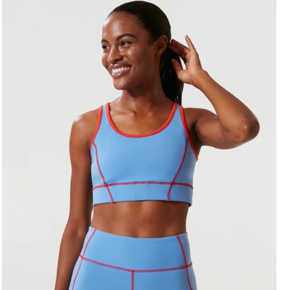 COPY - Tuckernuck Tnuck Sport Boogie Down Blue Flex Sports Bra NWT XS - Picture 2 of 7